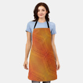 aanvaarding | Rood Oranje geel Shibori-patroon Schort (Gedragen)