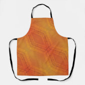 aanvaarding | Rood Oranje geel Shibori-patroon Schort (Voorkant)