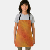 aanvaarding | Rood Oranje geel Shibori-patroon Schort (Insitu)