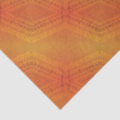 aanvaarding | Rood Oranje geel Shibori-patroon Tissuepapier (Detail)