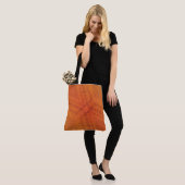 aanvaarding | Rood Oranje geel Shibori-patroon Tote Bag (Op model)