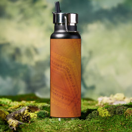 aanvaarding | Rood Oranje geel Shibori-patroon Waterfles