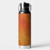 aanvaarding | Rood Oranje geel Shibori-patroon Waterfles (Voorkant)