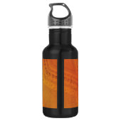 aanvaarding | Rood Oranje geel Shibori-patroon Waterfles (Achterkant)