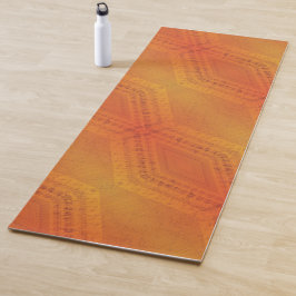 aanvaarding | Rood Oranje geel Shibori-patroon Yogamat