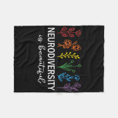 Aanvaarding van Autisme Bewustmaking Neurodiversit Fleece Deken (Voorkant (Horizontaal))