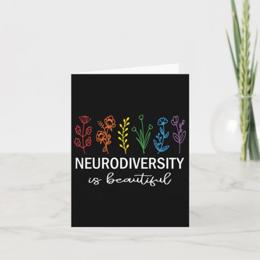 Aanvaarding van Autisme Bewustmaking Neurodiversit Kaart (Voorkant)