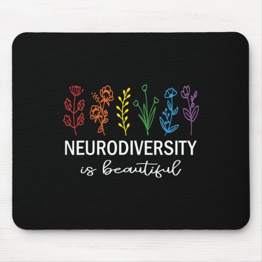 Aanvaarding van Autisme Bewustmaking Neurodiversit Muismat (Voorkant)