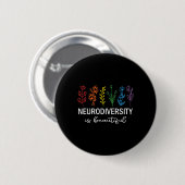 Aanvaarding van Autisme Bewustmaking Neurodiversit Ronde Button 5,7 Cm (Voorkant /achterkant)