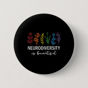 Aanvaarding van Autisme Bewustmaking Neurodiversit Ronde Button 5,7 Cm