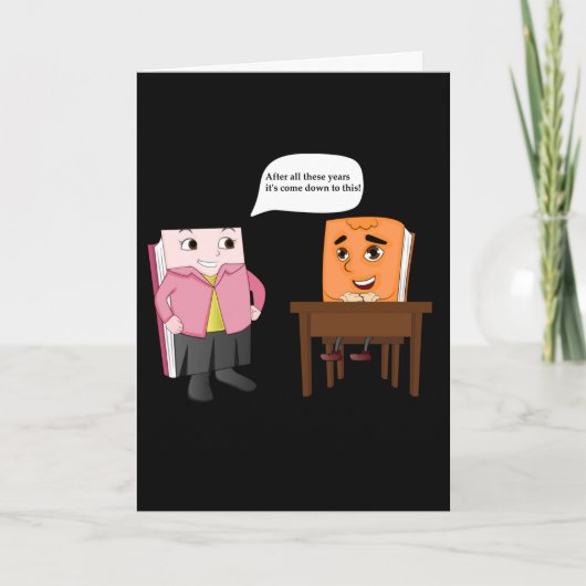 Aanvaarding van het college - Jong Man Kaart (Voorkant)