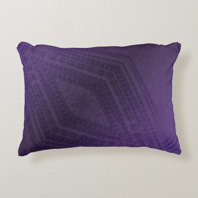 aanvaarding | violet eclectisch boho-patroon accent kussen (Voorkant)