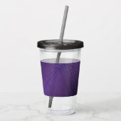 aanvaarding | violet eclectisch boho-patroon acryl drinkbeker (Achterkant)