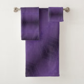 aanvaarding | violet eclectisch boho-patroon bad handdoek (Insitu)