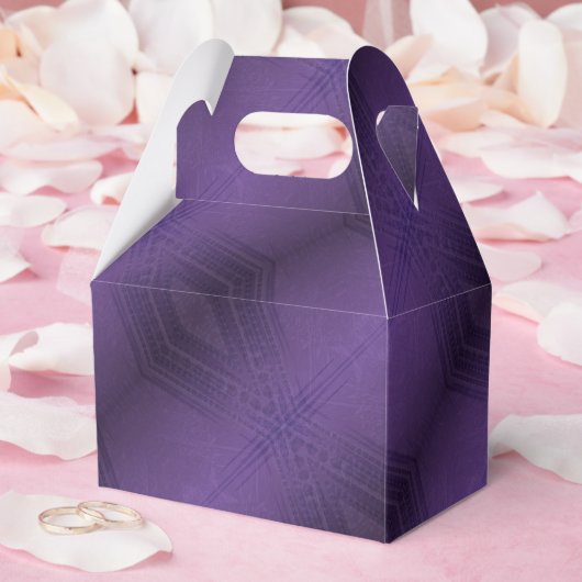 aanvaarding | violet eclectisch boho-patroon bedankdoosjes (Huwelijk)