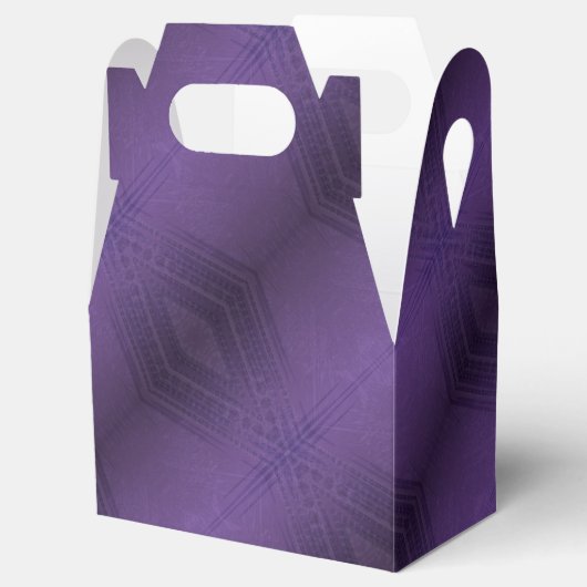 aanvaarding | violet eclectisch boho-patroon bedankdoosjes (Geopend)