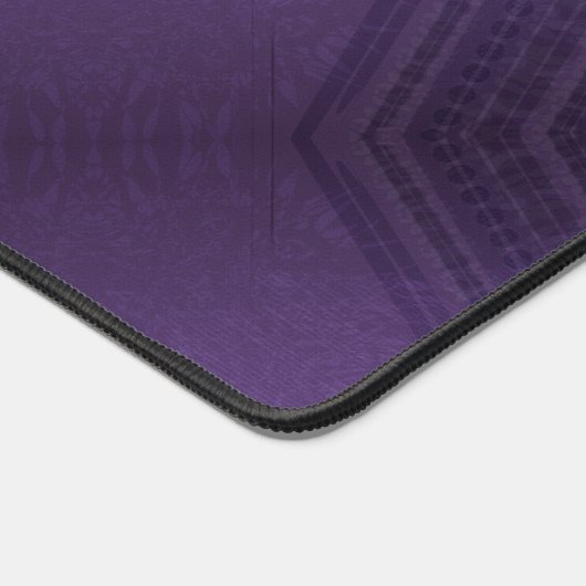 aanvaarding | violet eclectisch boho-patroon bureaumat (Hoek)