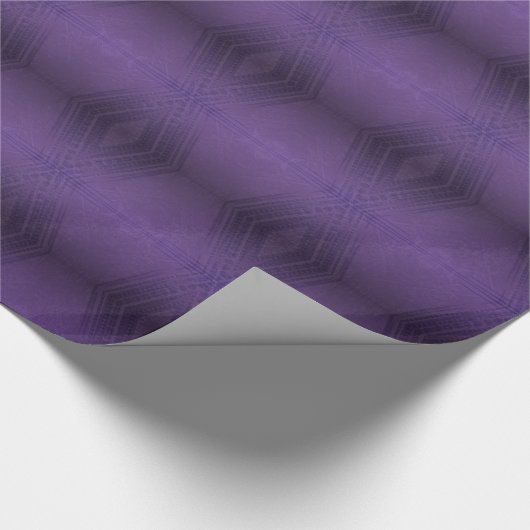 aanvaarding | violet eclectisch boho-patroon cadeaupapier (Hoek)