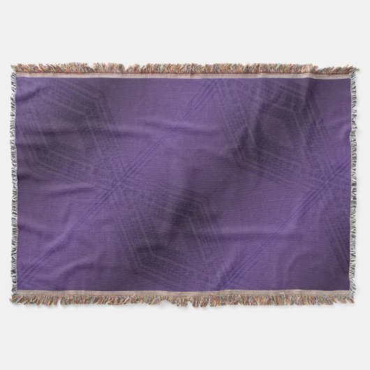 aanvaarding | violet eclectisch boho-patroon deken (Voorkant)