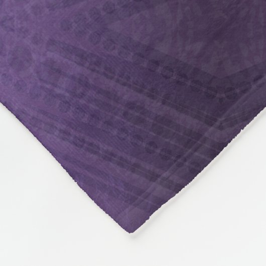 aanvaarding | violet eclectisch boho-patroon fleece deken (Hoek)