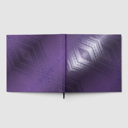 aanvaarding | violet eclectisch boho-patroon gastenboek (Volledig)