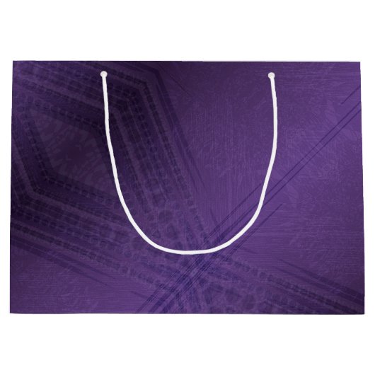 aanvaarding | violet eclectisch boho-patroon groot cadeauzakje (Voorkant)
