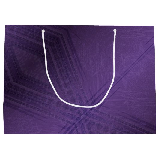 aanvaarding | violet eclectisch boho-patroon groot cadeauzakje (Achterkant)