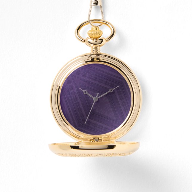 aanvaarding | violet eclectisch boho-patroon horloge (Voorkant)