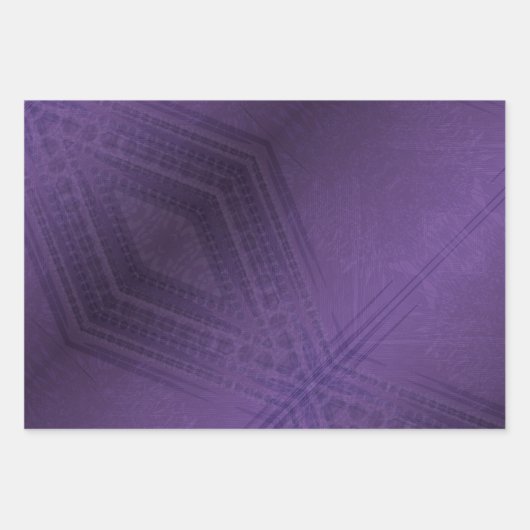 aanvaarding | violet eclectisch boho-patroon inpakpapier vel (Voorkant)