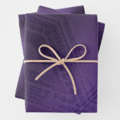 aanvaarding | violet eclectisch boho-patroon inpakpapier vel (In situ)