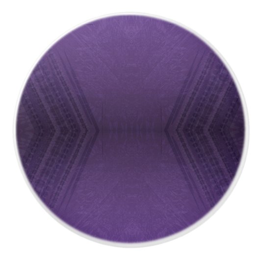 aanvaarding | violet eclectisch boho-patroon keramische knop (Voorkant)