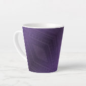 aanvaarding | violet eclectisch boho-patroon latte mok (Linkerhoek)