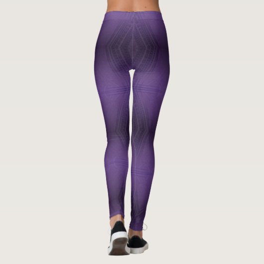 aanvaarding | violet eclectisch boho-patroon leggings (Achterkant)