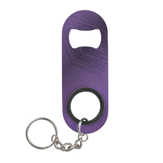 aanvaarding | violet eclectisch boho-patroon mini flessenopener (Voorkant)
