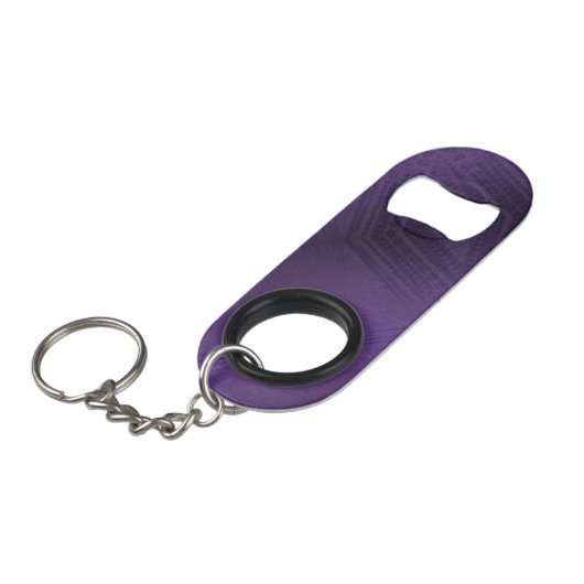 aanvaarding | violet eclectisch boho-patroon mini flessenopener (Voorkant Gekanteld)