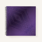 aanvaarding | violet eclectisch boho-patroon notitieboek (Voorkant)