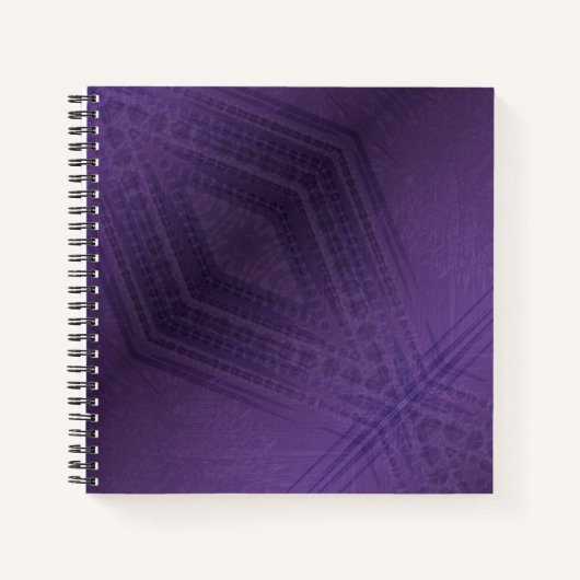 aanvaarding | violet eclectisch boho-patroon notitieboek (Voorkant)