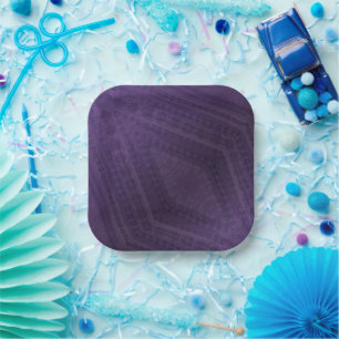 aanvaarding   violet eclectisch boho-patroon papieren bordje