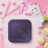 aanvaarding | violet eclectisch boho-patroon papieren bordje (Feest)