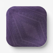 aanvaarding | violet eclectisch boho-patroon papieren bordje (Voorkant)