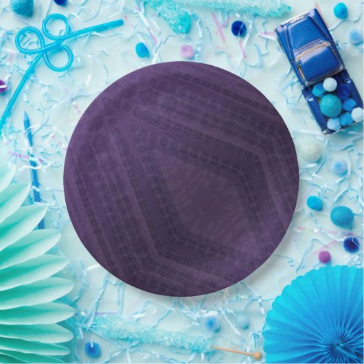 aanvaarding | violet eclectisch boho-patroon papieren bordje (Feest)