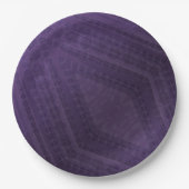 aanvaarding | violet eclectisch boho-patroon papieren bordje (Voorkant)