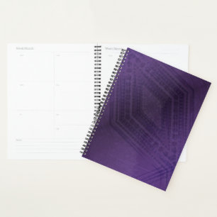 aanvaarding violet eclectisch boho-patroon planner