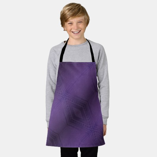 aanvaarding | violet eclectisch boho-patroon schort (Gedragen)