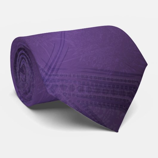 aanvaarding | violet eclectisch boho-patroon stropdas (Opgerold)