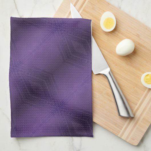 aanvaarding | violet eclectisch boho-patroon theedoek (Quarter Fold)