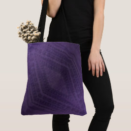 aanvaarding | violet eclectisch boho-patroon tote bag