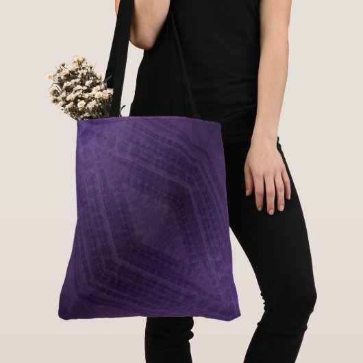 aanvaarding | violet eclectisch boho-patroon tote bag (Dichtbij)