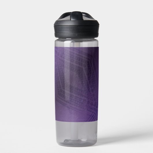 aanvaarding | violet eclectisch boho-patroon waterfles (Voorkant)