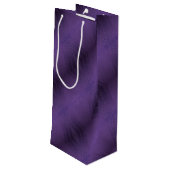 aanvaarding | violet eclectisch boho-patroon wijn cadeautas (Achterkant Gekanteld)